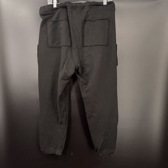 Frank & Eileen Eamon Pants Womens L Black Jogger Triple Fleece Minimal Comfort - Picture 4 of 6